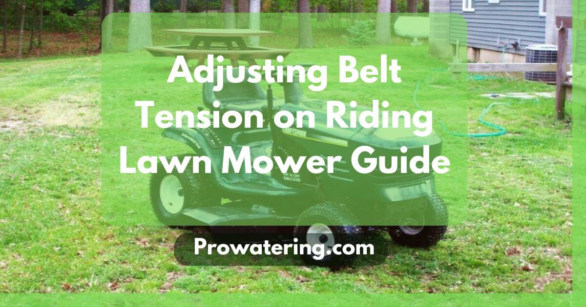 Adjusting Belt Tension on Riding Lawn Mower